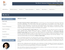 Tablet Screenshot of filmtvguildindia.org